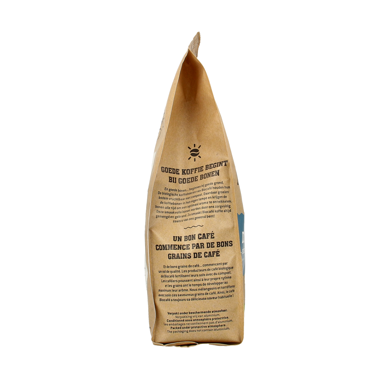 Biocafe Filterkoffie cafeinevrij/decaf bio 250.00 Gram