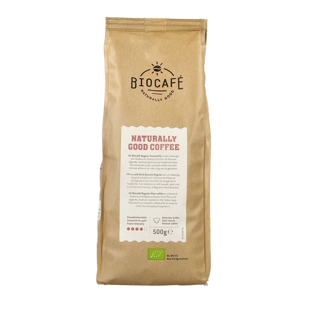 Biocafe Flilter koffie regular bio 500.00 Gram