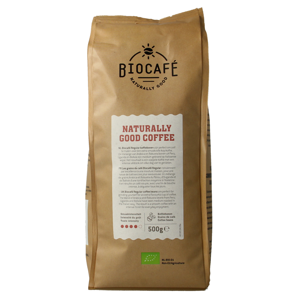 Biocafe Koffiebonen regular bio 500.00 Gram