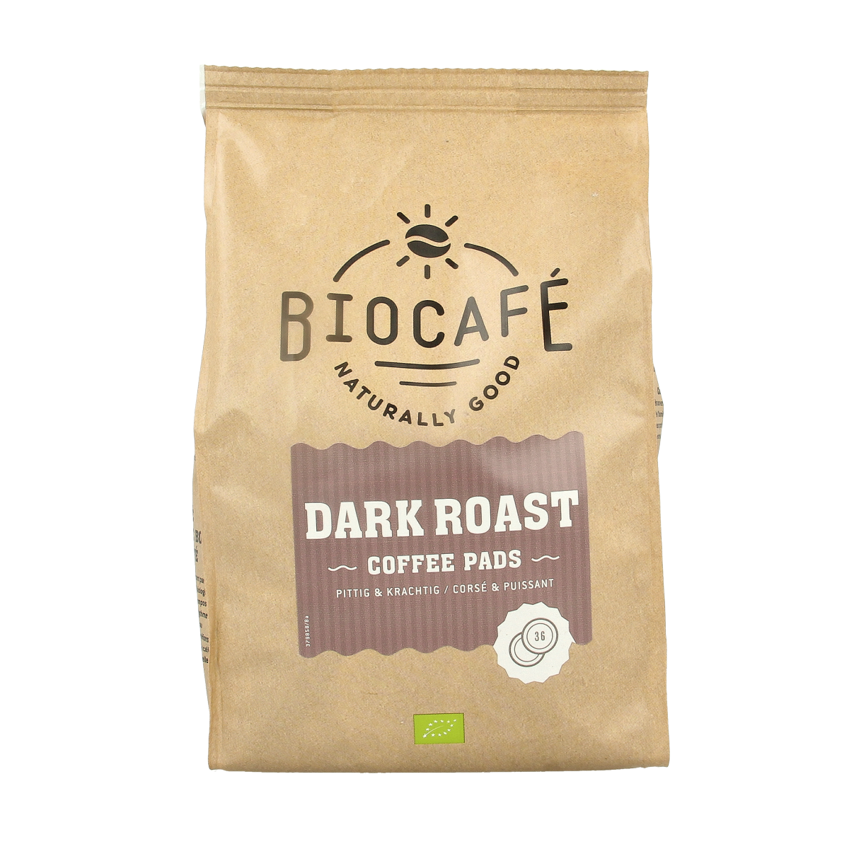 Biocafe Coffee pads dark roast bio 36.00 Stuks