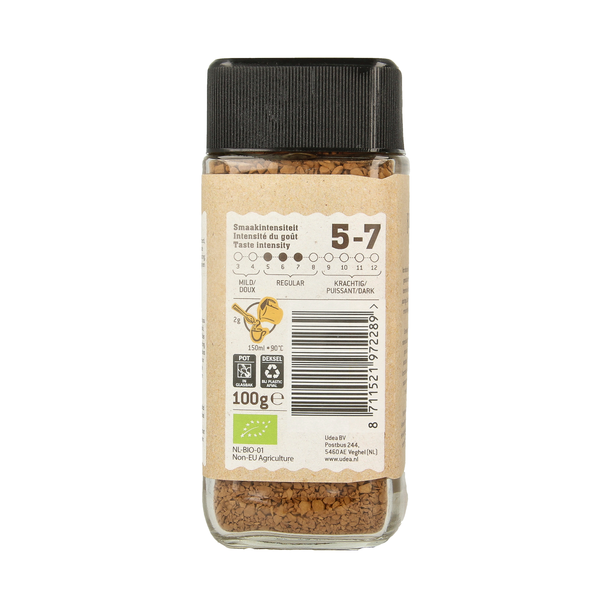 Biocafe Instant koffie bio 100.00 Gram