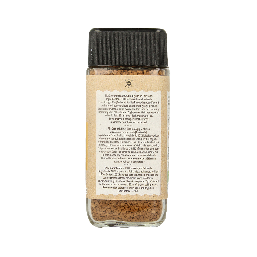 Biocafe Instant koffie bio 100.00 Gram