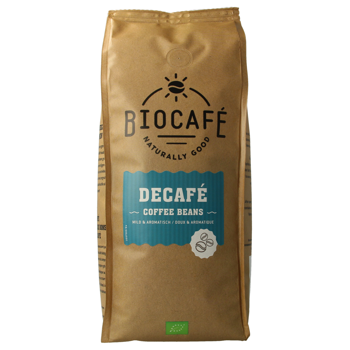 Biocafe Koffiebonen decafe bio 500.00 Gram
