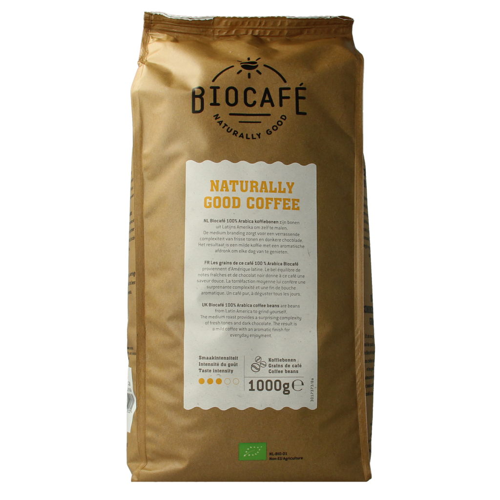 Biocafe Koffiebonen arabica bio 1.00 Kilogram