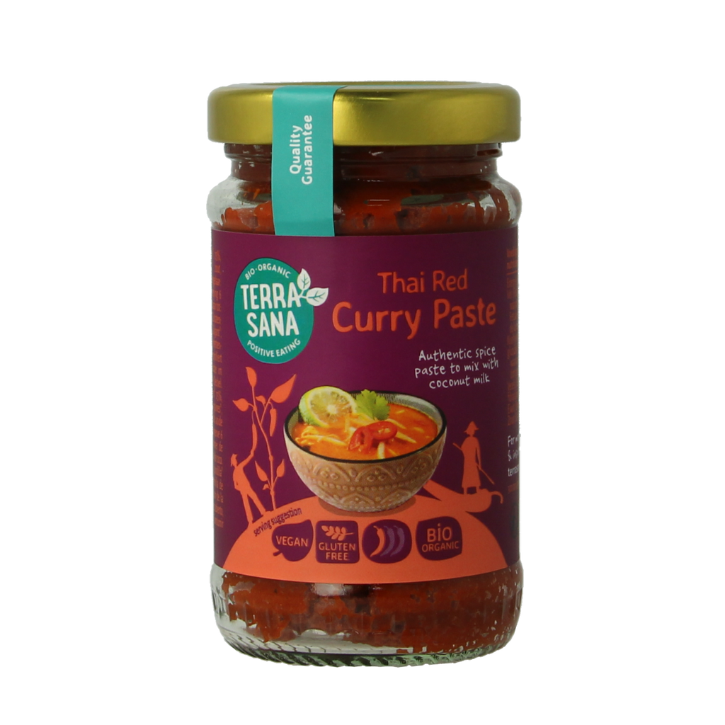 TerraSana Thaise rode currypasta bio 120.00 Gram