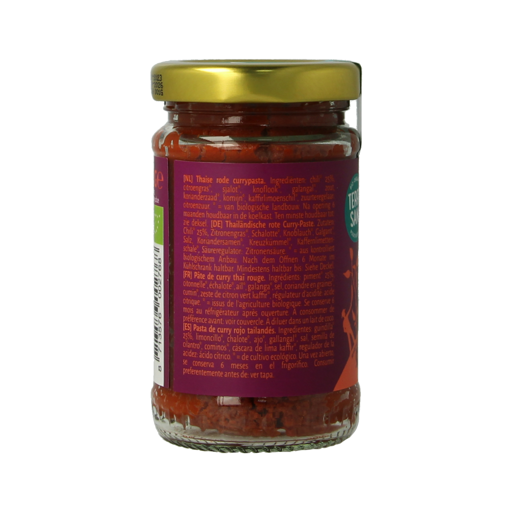 TerraSana Thaise rode currypasta bio 120.00 Gram