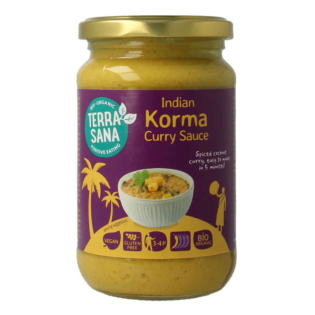 TerraSana Curry sauce korma bio 350.00 Gram