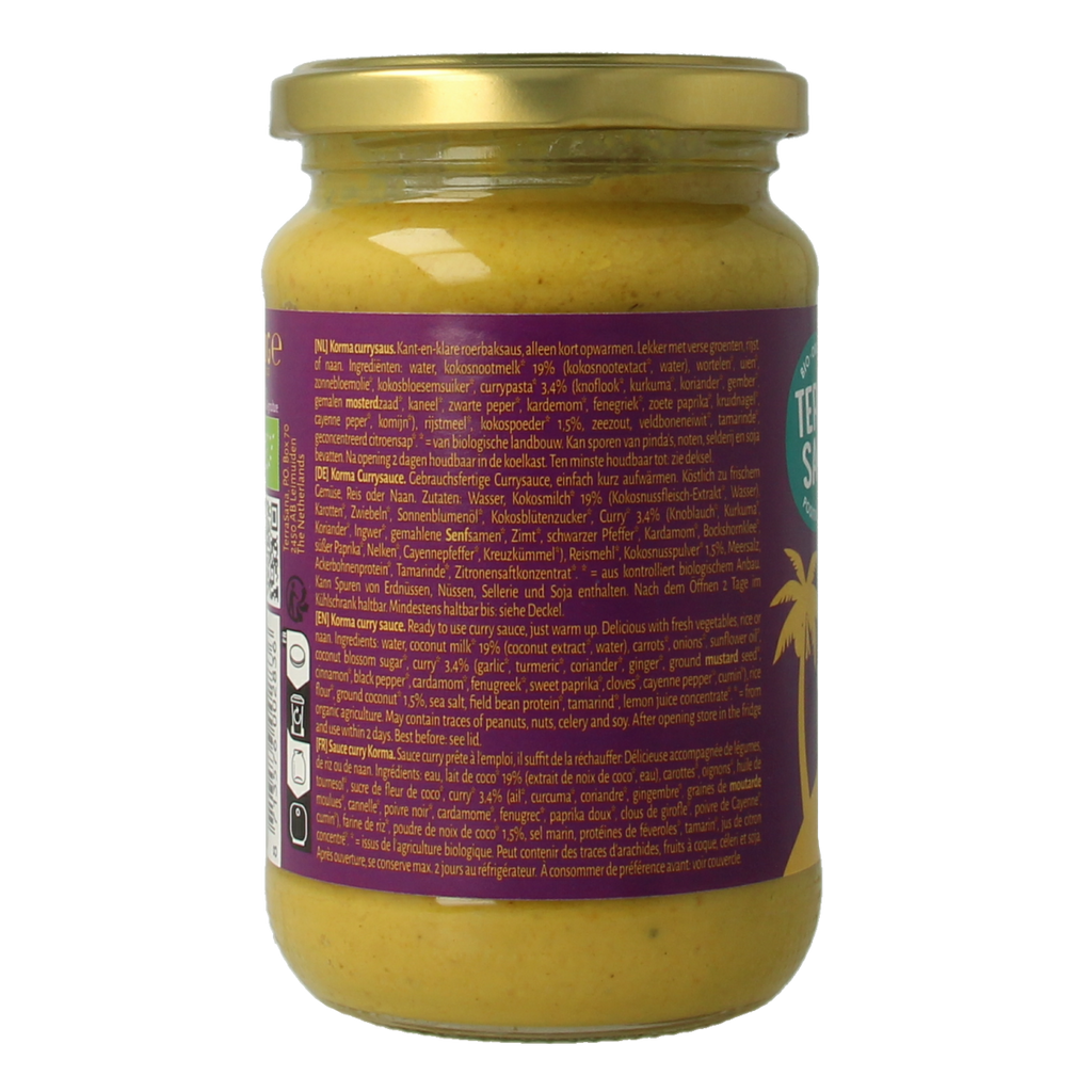TerraSana Curry sauce korma bio 350.00 Gram
