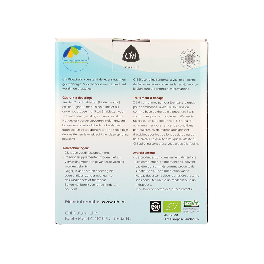 Chi Spirulina navul bio 570.00 Tabletten