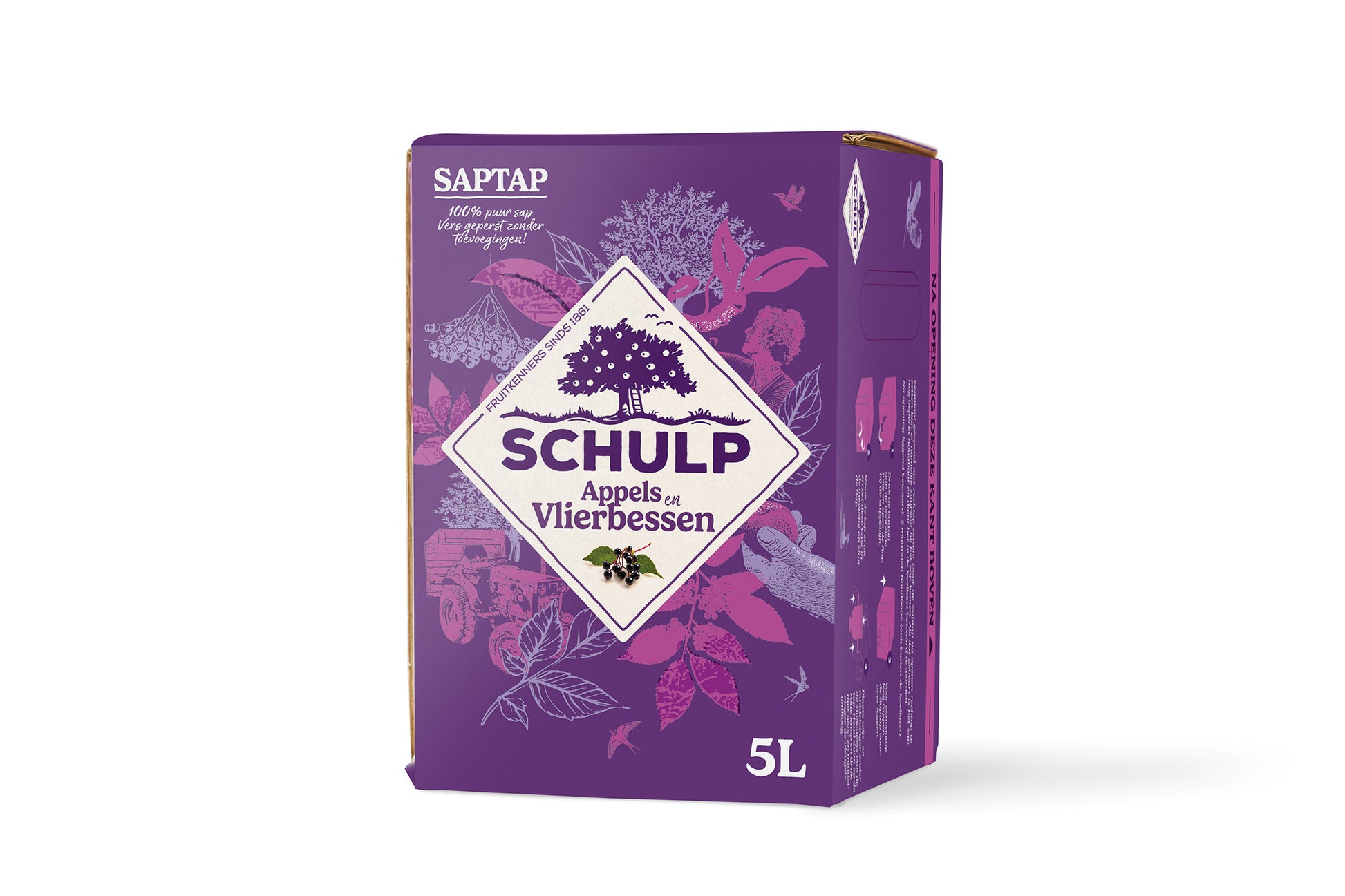 Schulp Saptap appel & vlierbessensap 5 Liter