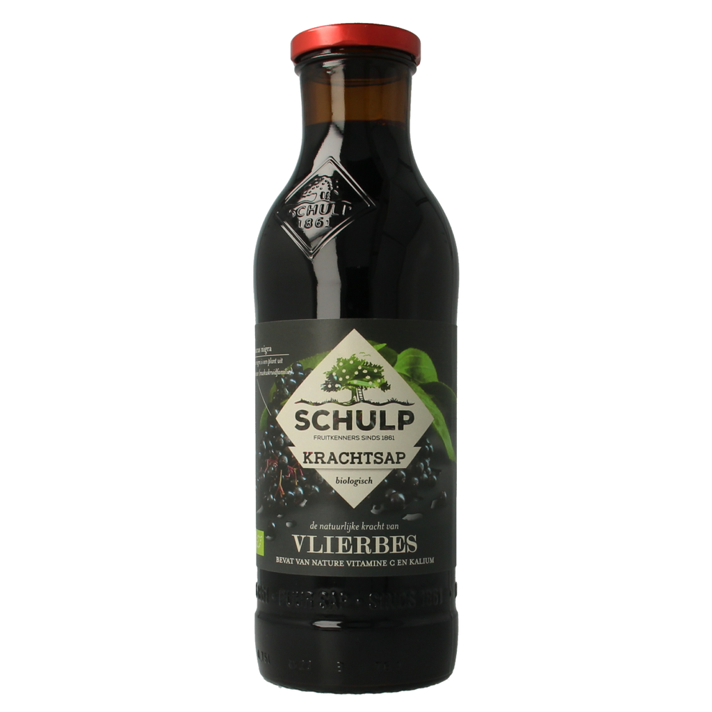 Schulp Krachtsap vlierbessensap puur bio 750.00 Milliliter