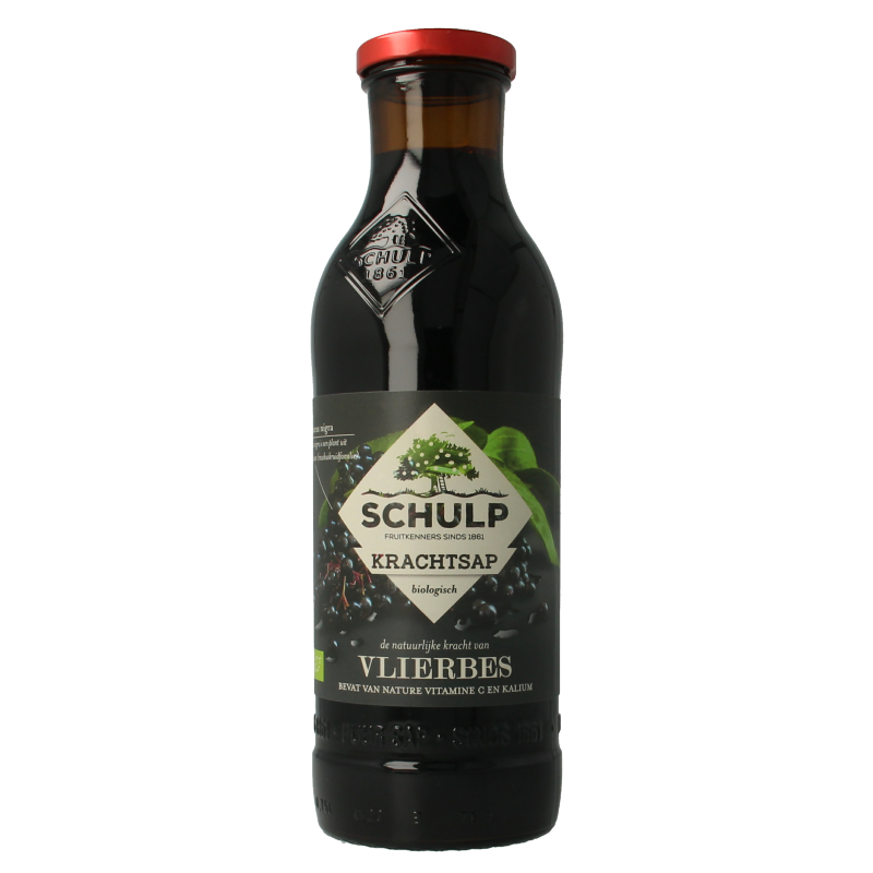 Schulp Krachtsap vlierbessensap puur bio 750 Milliliter