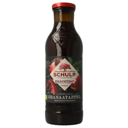 Schulp Krachtsap granaatappel puur bio 750 Milliliter