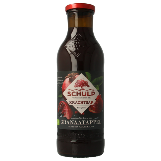 Schulp Krachtsap granaatappel puur bio 750 Milliliter