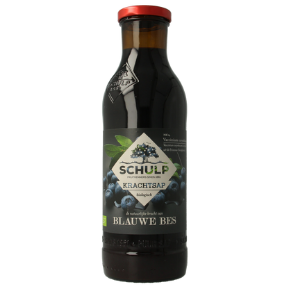 Schulp Krachtsap blauwe bessensap puur bio 750 Milliliter