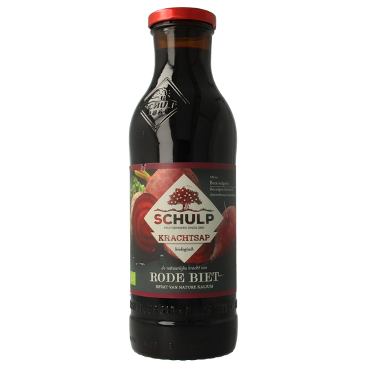 Schulp Krachtsap rode bietensap puur bio 750 Milliliter