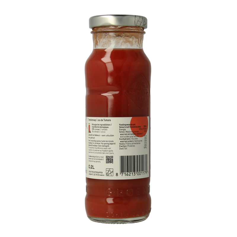 Schulp Groentje tomatensap bio 200 Milliliter