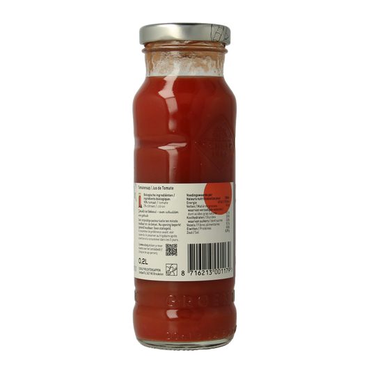 Schulp Groentje tomatensap bio 200 Milliliter