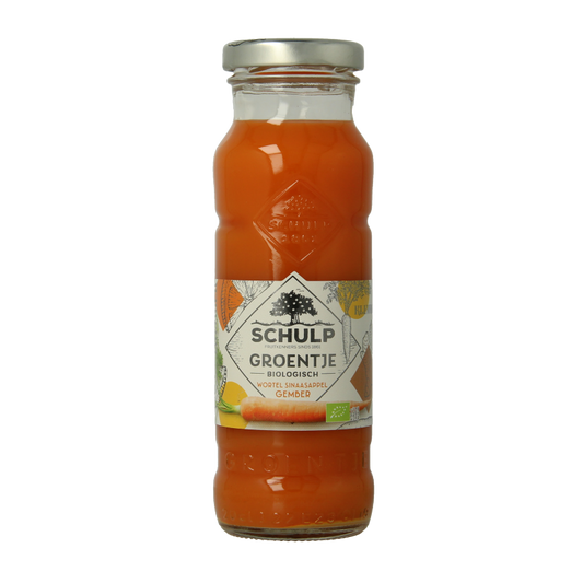 Schulp Groentje wortel, sinaasappel & gembersap bio 200 Milliliter