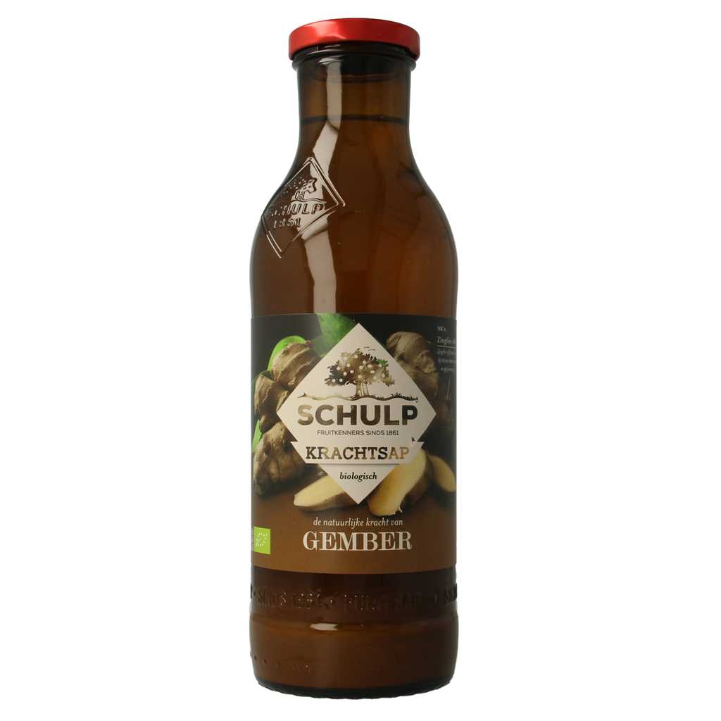 Schulp Krachtsap gembersap puur bio 750.00 Milliliter