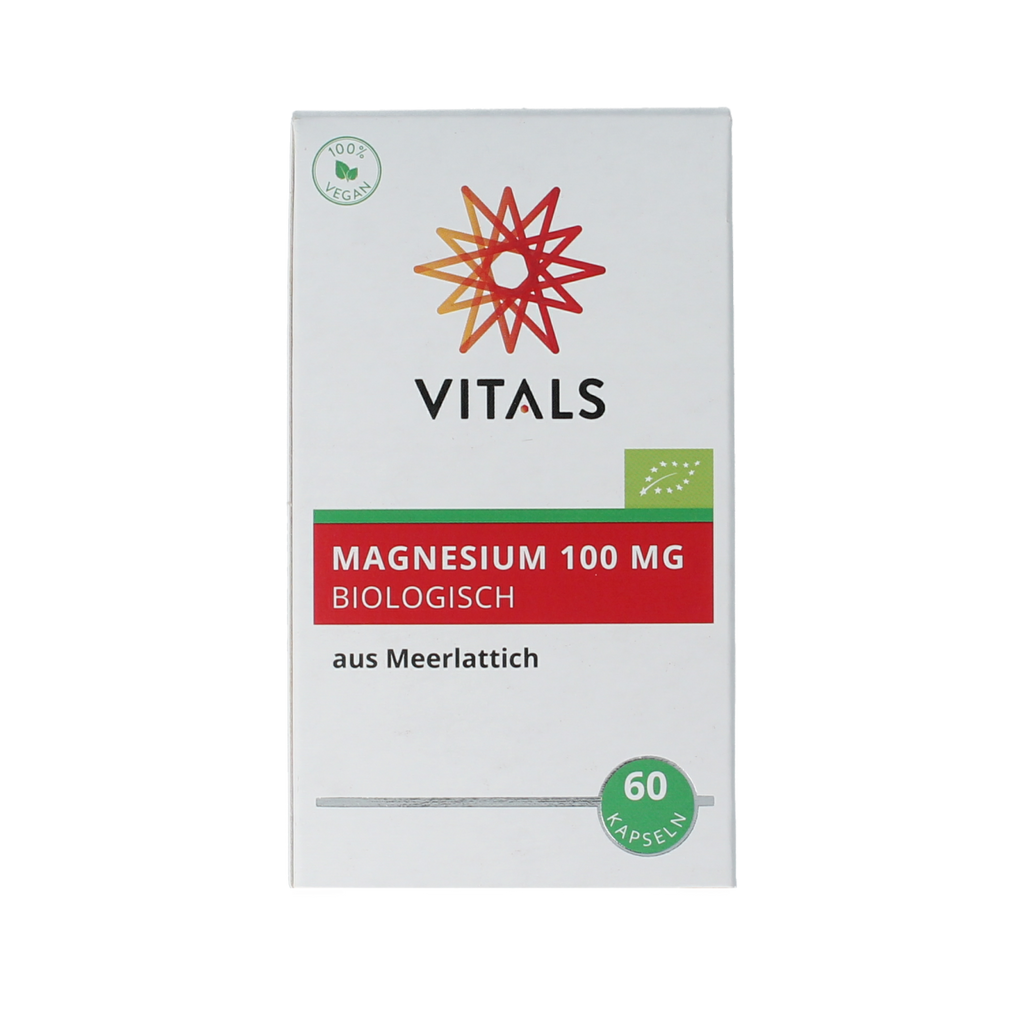 Vitals Magnesium 100mg bio 60.00 Capsules