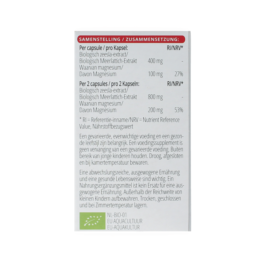 Vitals Magnesium 100mg bio 60.00 Capsules