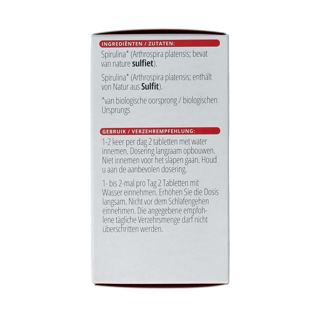 Vitals Spirulina 500mg bio 180.00 Tabletten