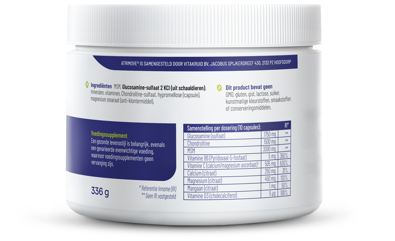 Vitakruid Atrimove Glucosamine Chondroitine MSM Complex 300 Capsules