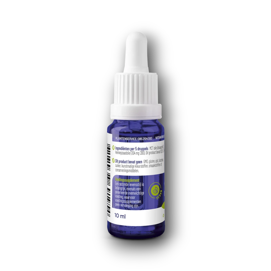 Vitakruid CBD Olie 5% full spectrum met MCT als drager 10 Milliliter