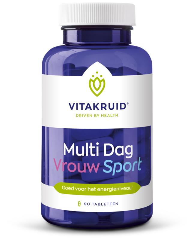 Vitakruid Multi Dag Vrouw Sport 100% Vegan 90 Tabletten