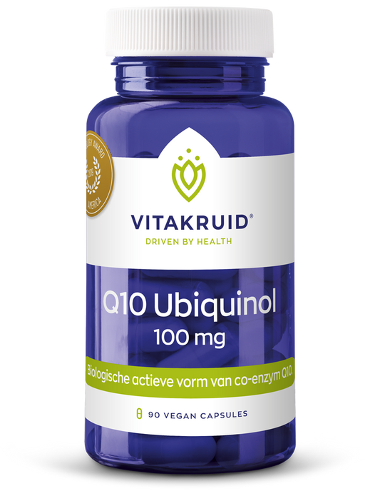 Vitakruid Co-enzym Q10 Ubiquinol actieve vorm Kaneka 100 mg 90 Vegetarische capsules