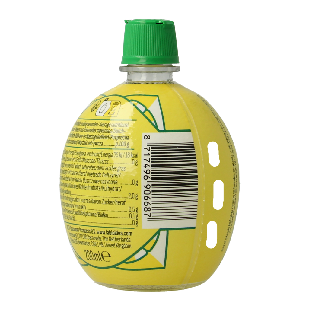 Bioidea Citroensap knijpfles bio 200.00 Milliliter