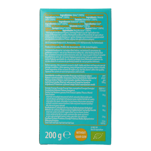 Amaizin Kokoscreme bio 200 Gram