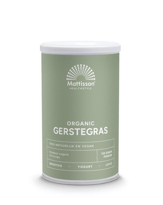Mattisson Gerstegras barley grass Europa bio 125 Gram