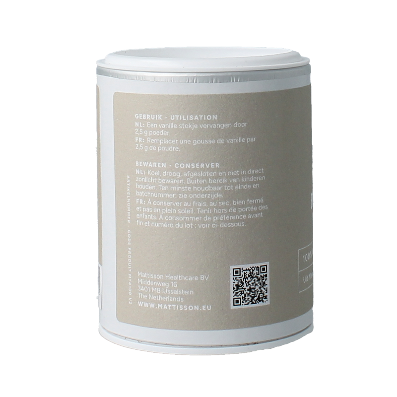 Mattisson Bourbon vanille poeder 30 Gram