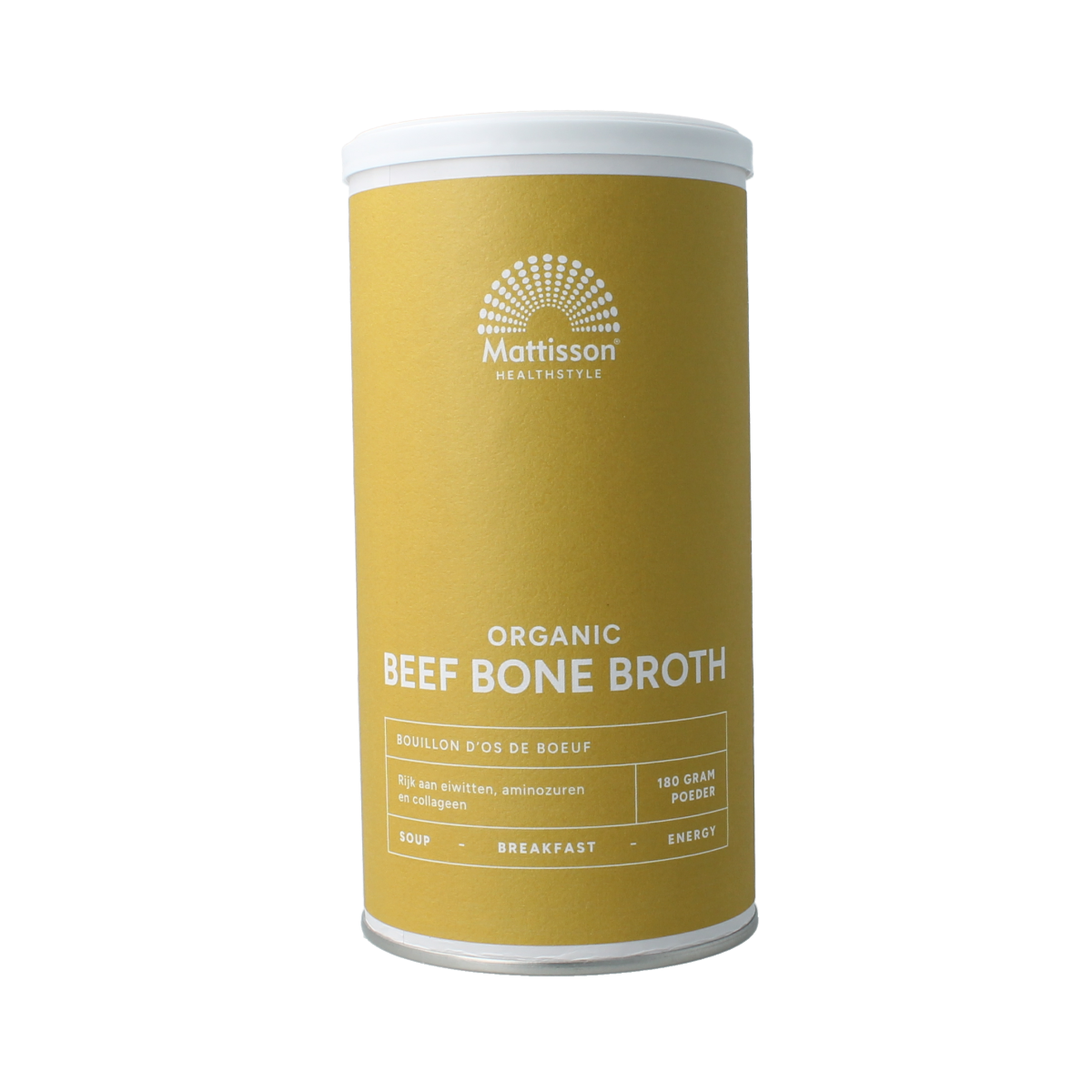 Mattisson Organic beef bone broth botten bouillon bio 180.00 Gram