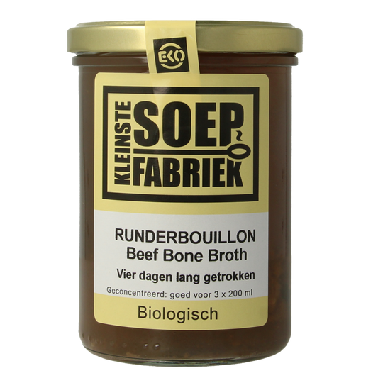 Kleinstesoepfabriek Runderbouillon bio 400 Milliliter