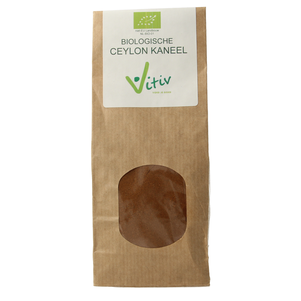 Vitiv Ceylon kaneel poeder bio 100.00 Gram