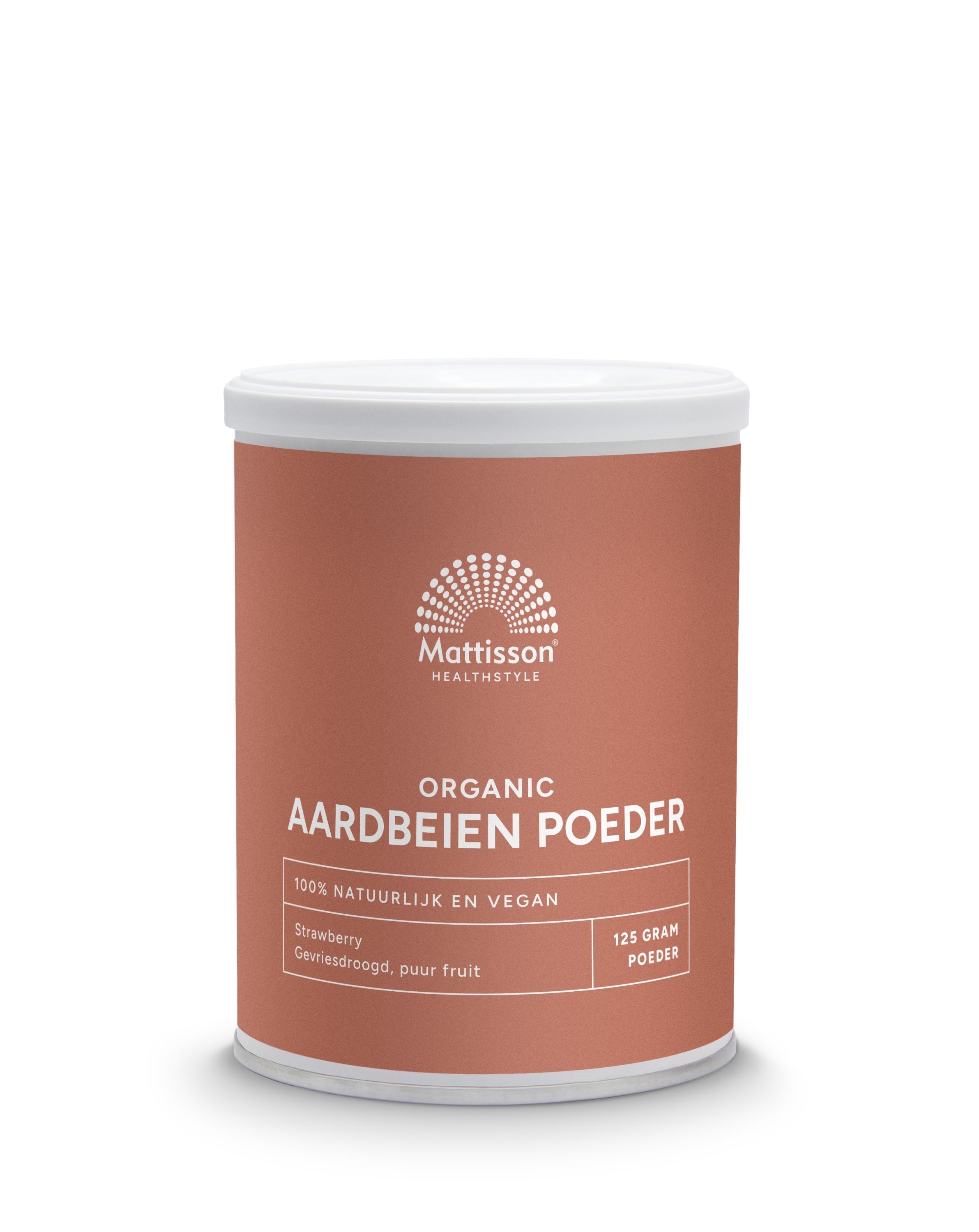 Mattisson Aardbeien poeder bio 125.00 Gram