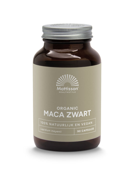 Mattisson Zwarte maca 750mg bio 90 Capsules