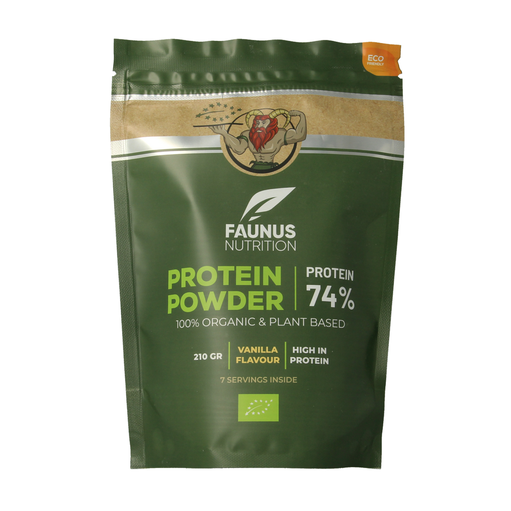 Faunus Nutrition Proteine gefermenteerd vanille bio 210.00 Gram