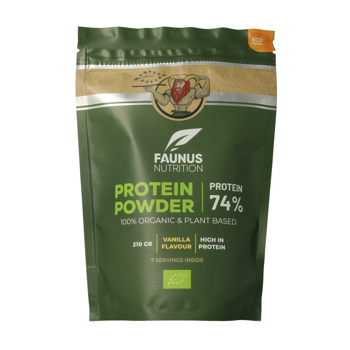 Faunus Nutrition Proteine gefermenteerd vanille bio 210.00 Gram
