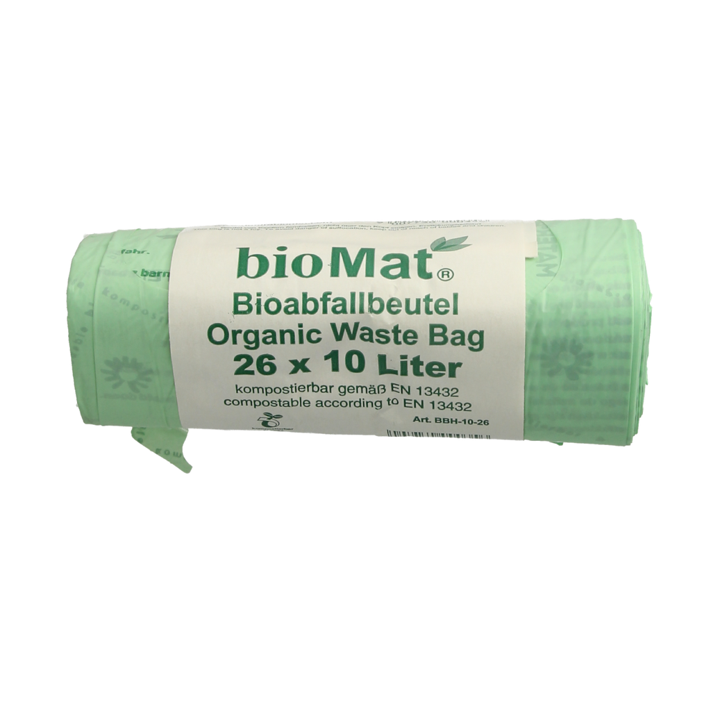 Biomat Wastebag compost 10 liter handvat 26.00 Stuks