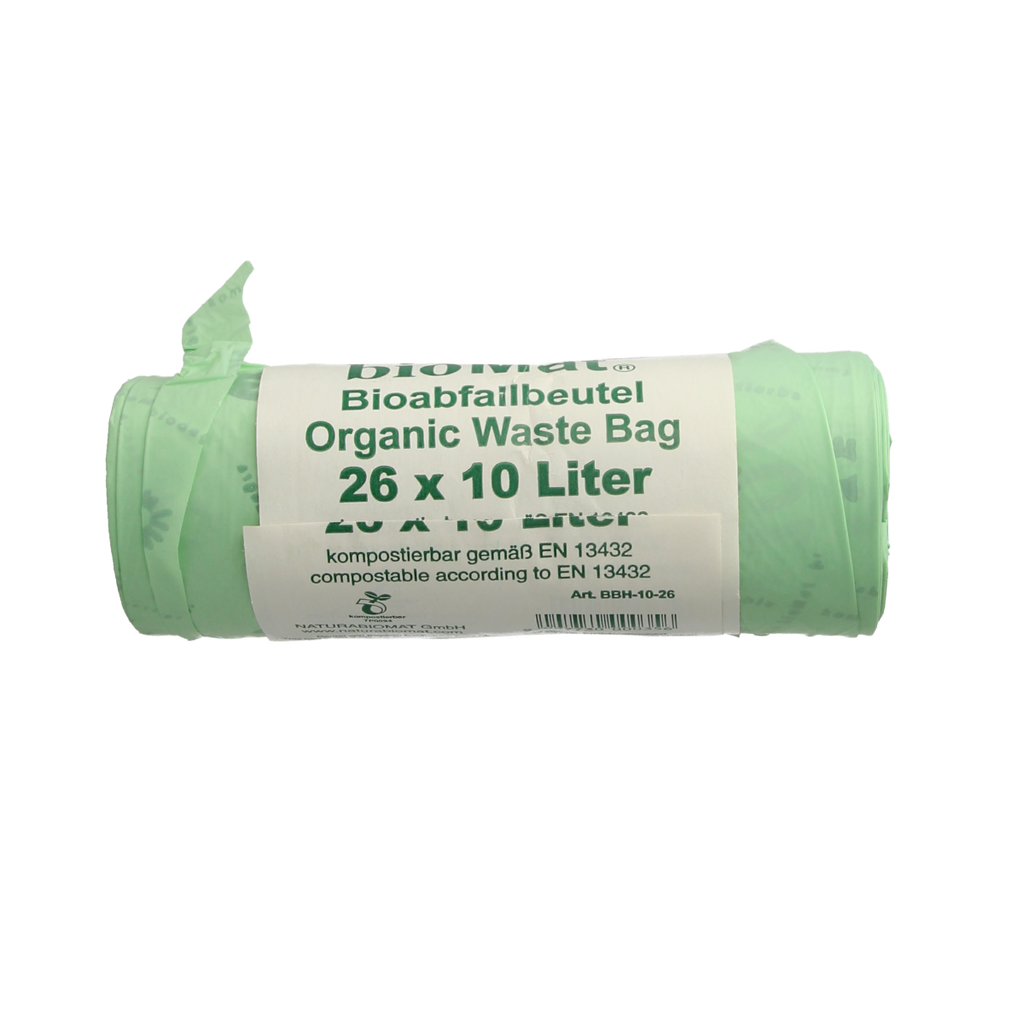 Biomat Wastebag compost 10 liter handvat 26.00 Stuks