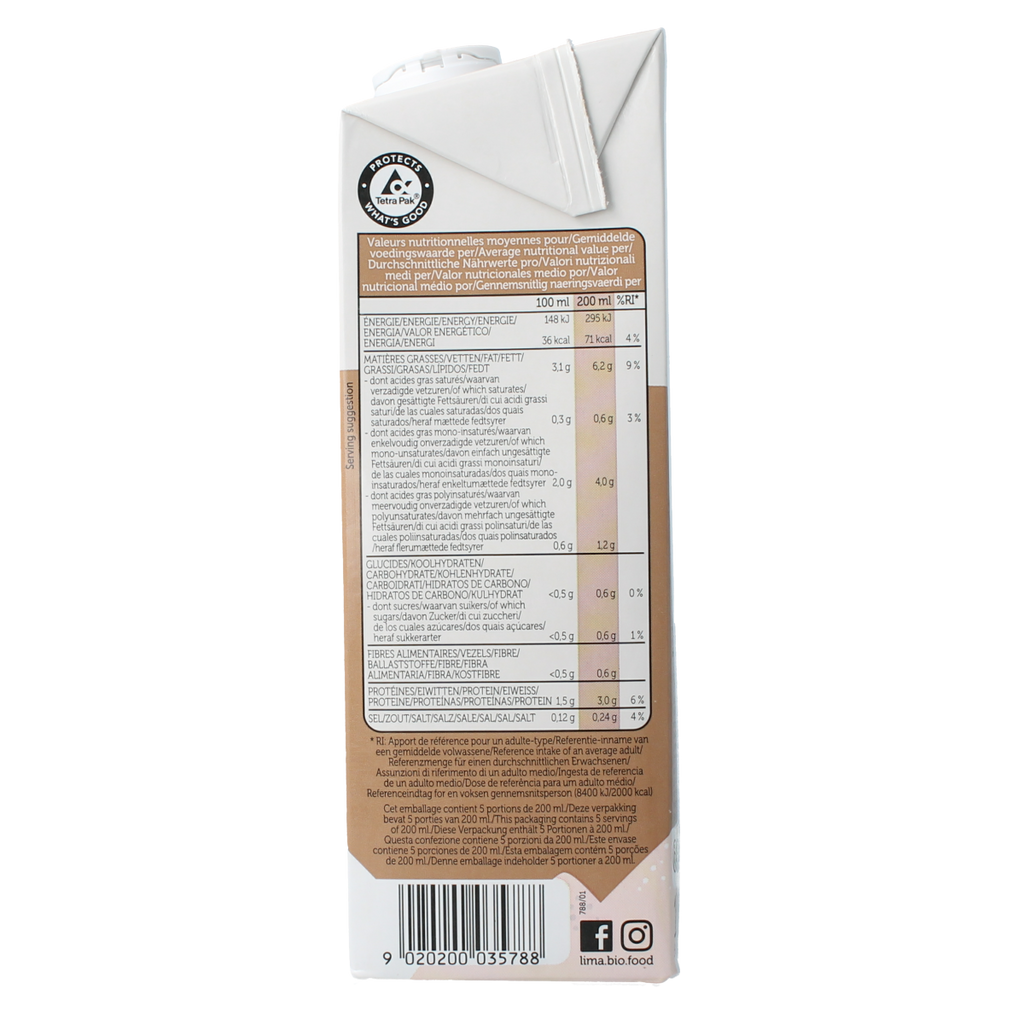 Lima Pur almond drink bio 1.00 Liter