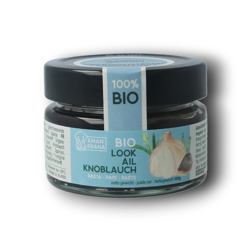 Amanprana Zwarte knoflookpoeder pasta 100.00 Gram