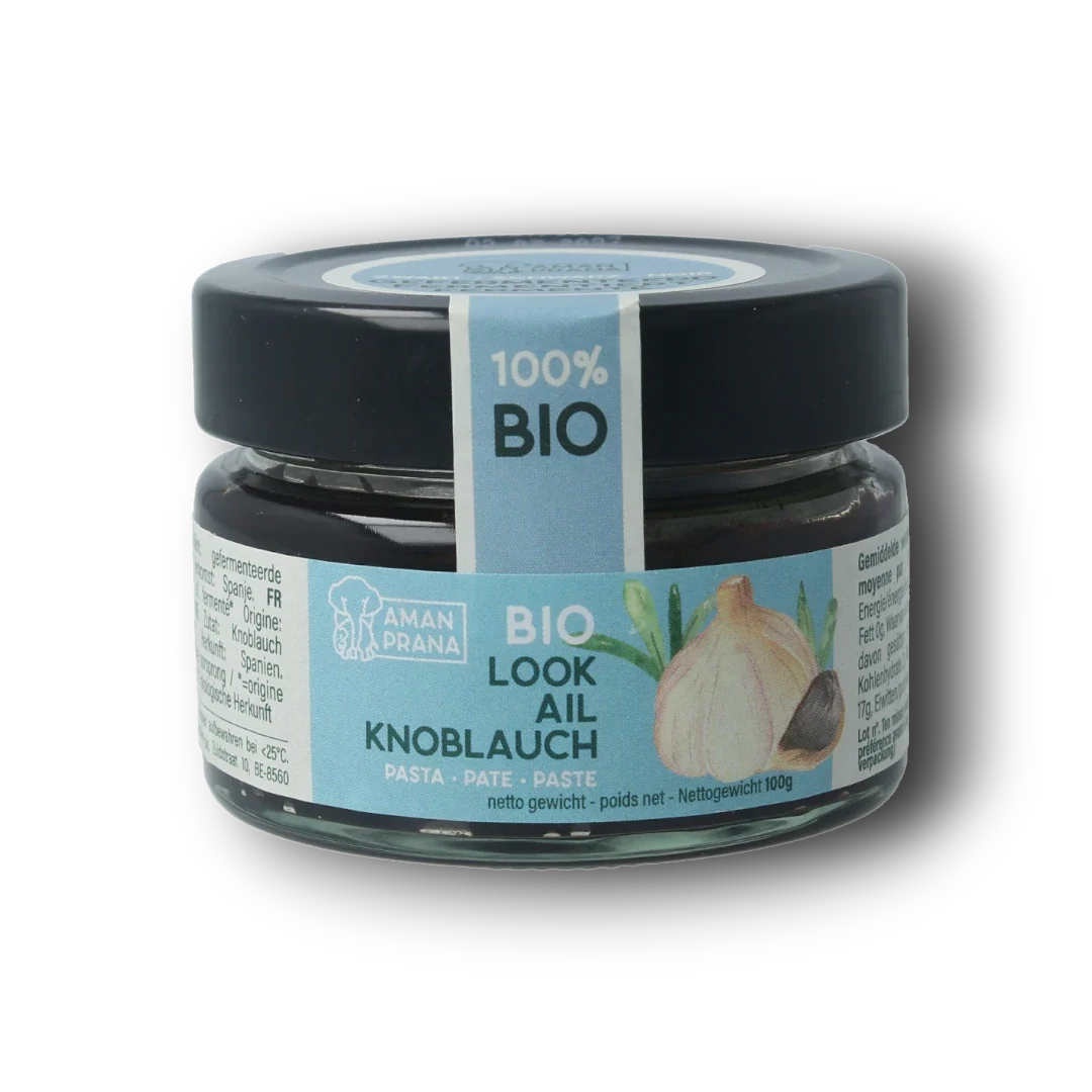 Amanprana Zwarte knoflookpoeder pasta 100.00 Gram
