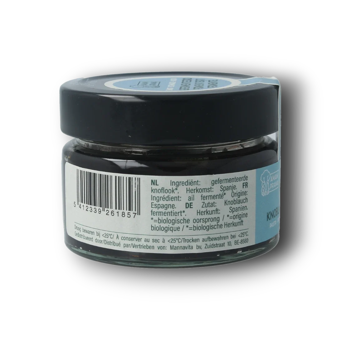 Amanprana Zwarte knoflookpoeder pasta 100.00 Gram