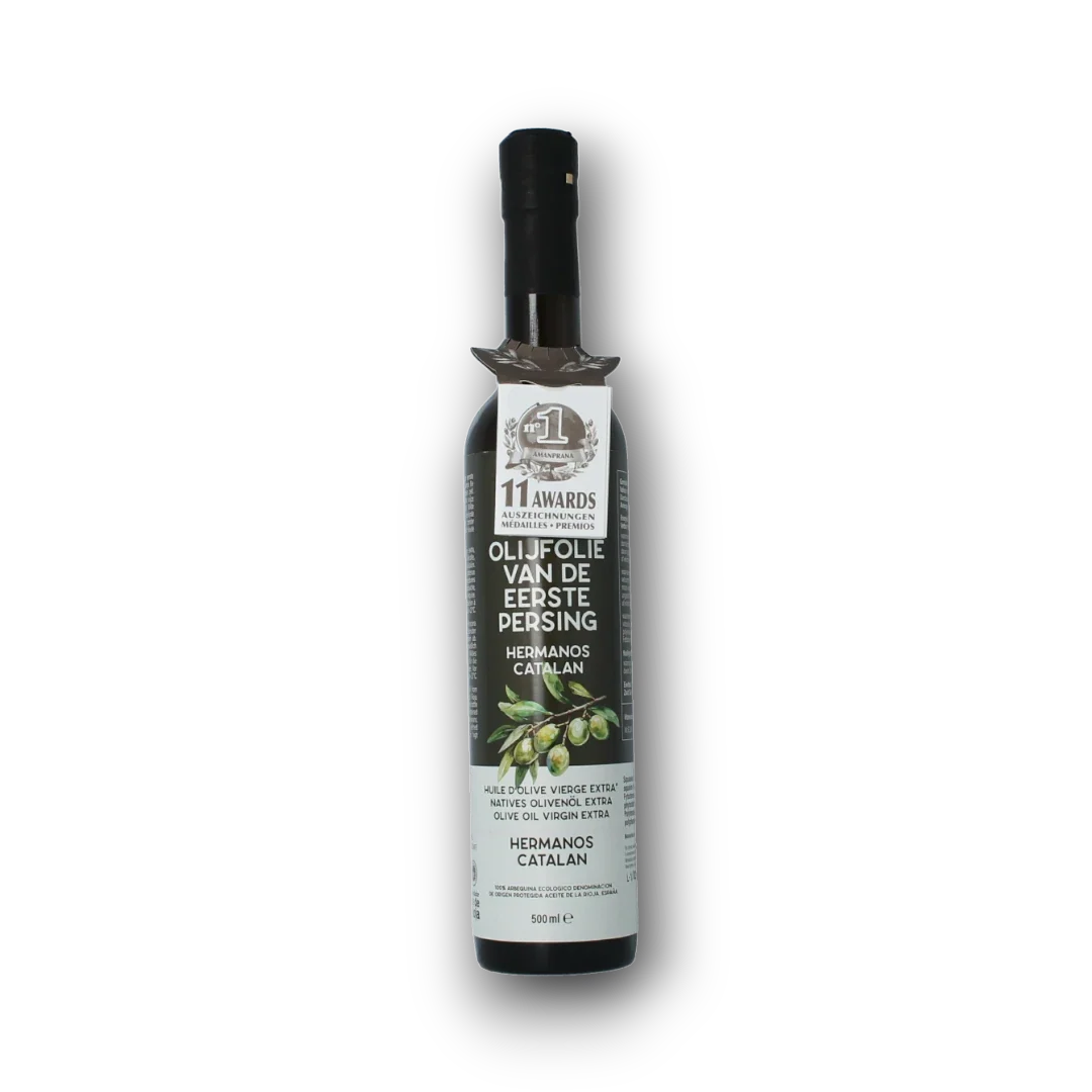 Amanprana Hermanos Catalan olijfolie extra vierge bio 500.00 Milliliter