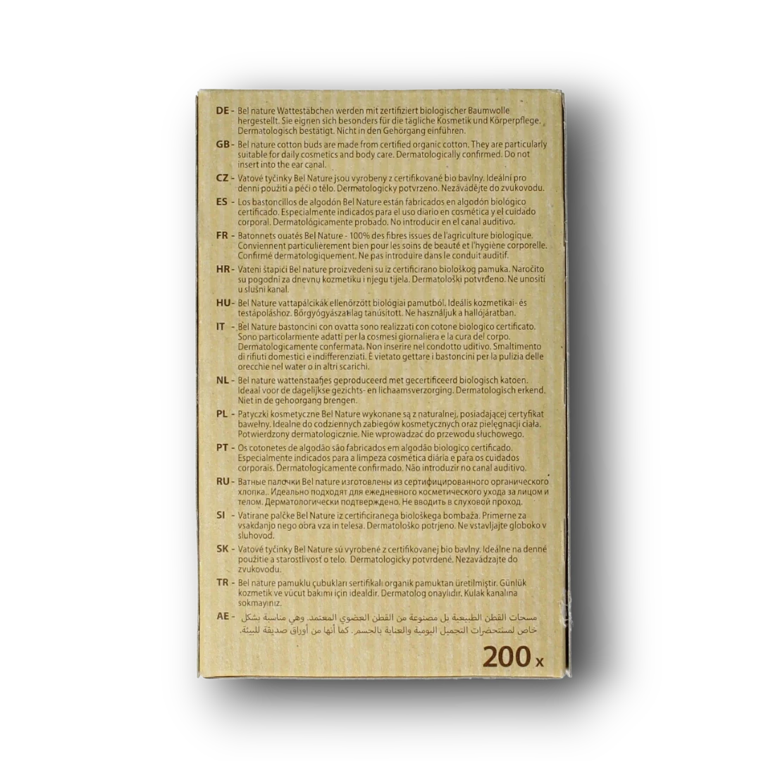 Bel Nature Wattenstaafjes 200.00 Stuks